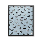 Pigeons Doing Pigeon Things Framed Canvas Print Gallery Image 8