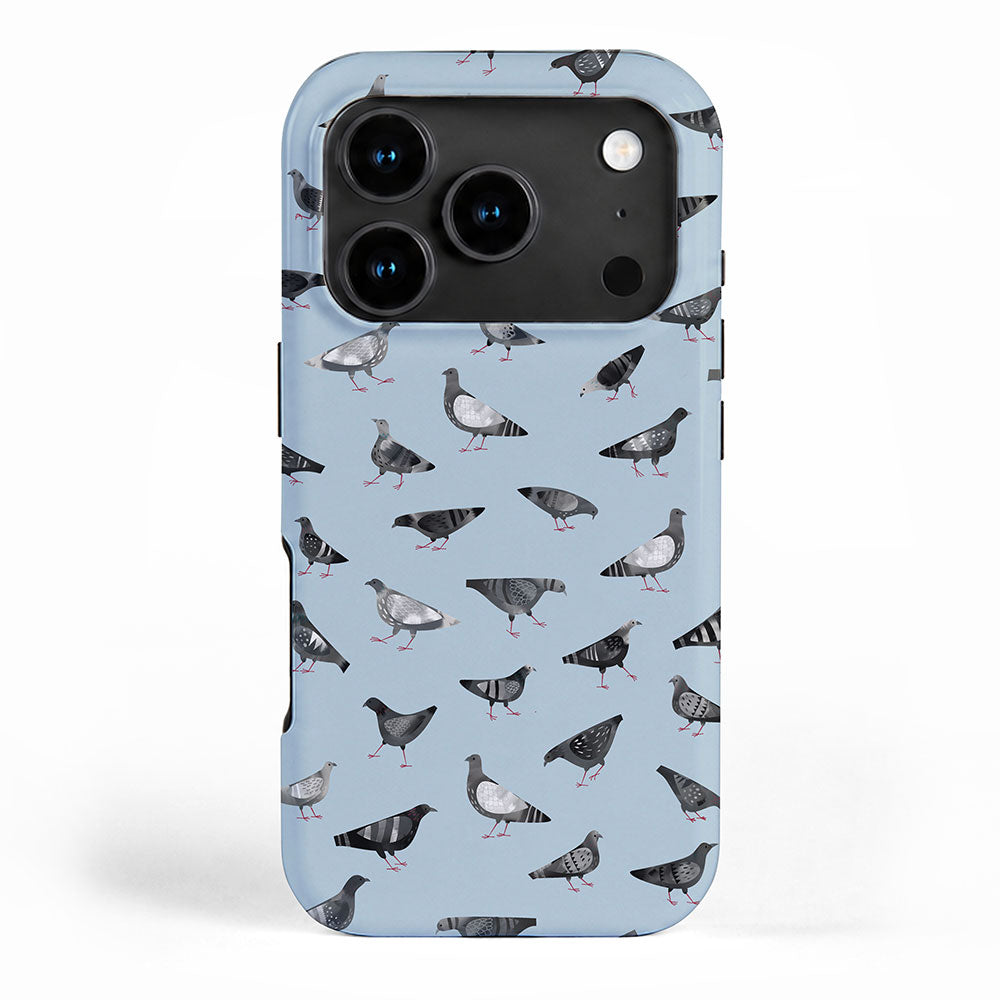 Pigeons Doing Pigeon Things iPhone Case Gallery Image 1