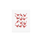 Red  Cardinal Birds Art Print Gallery Image 1