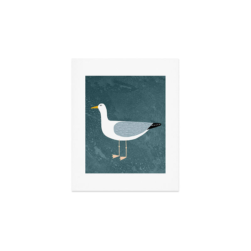 Seagull Standing Art Print Gallery Image 1