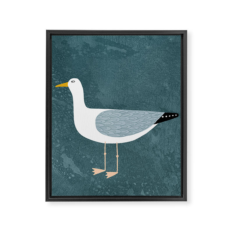 Seagull Standing Framed Canvas Print Gallery Image 8