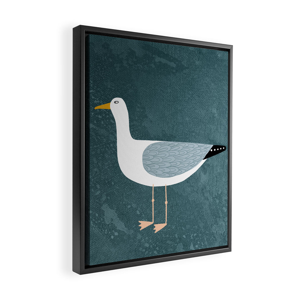 Seagull Standing Framed Canvas Print Gallery Image 2