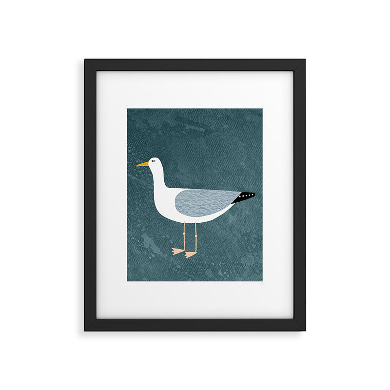 Seagull Standing Framed Art Print Gallery Image 6