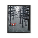 The Fox and the Forest Framed Canvas Print Gallery Image 8