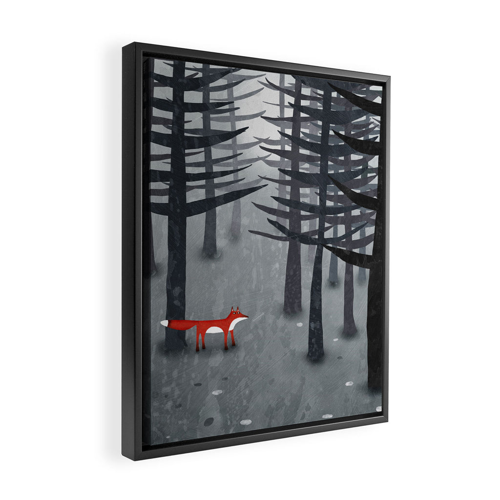 The Fox and the Forest Framed Canvas Print Gallery Image 2
