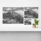Manhattan Through The Clouds Canvas Print Gallery Image 3