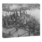 Manhattan Through The Clouds Canvas Print Gallery Image 6