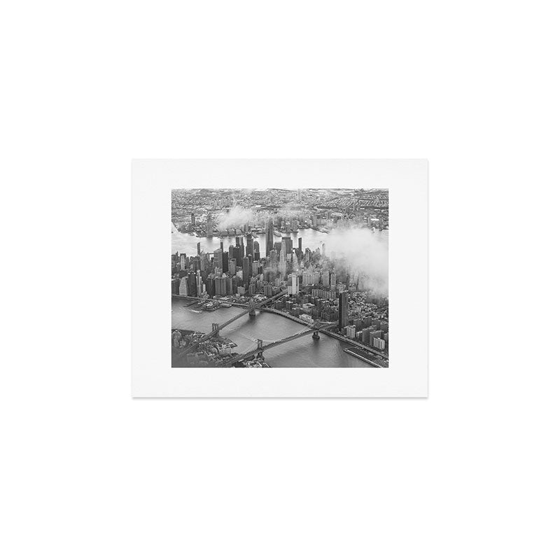 Manhattan Through The Clouds Art Print Gallery Image 1