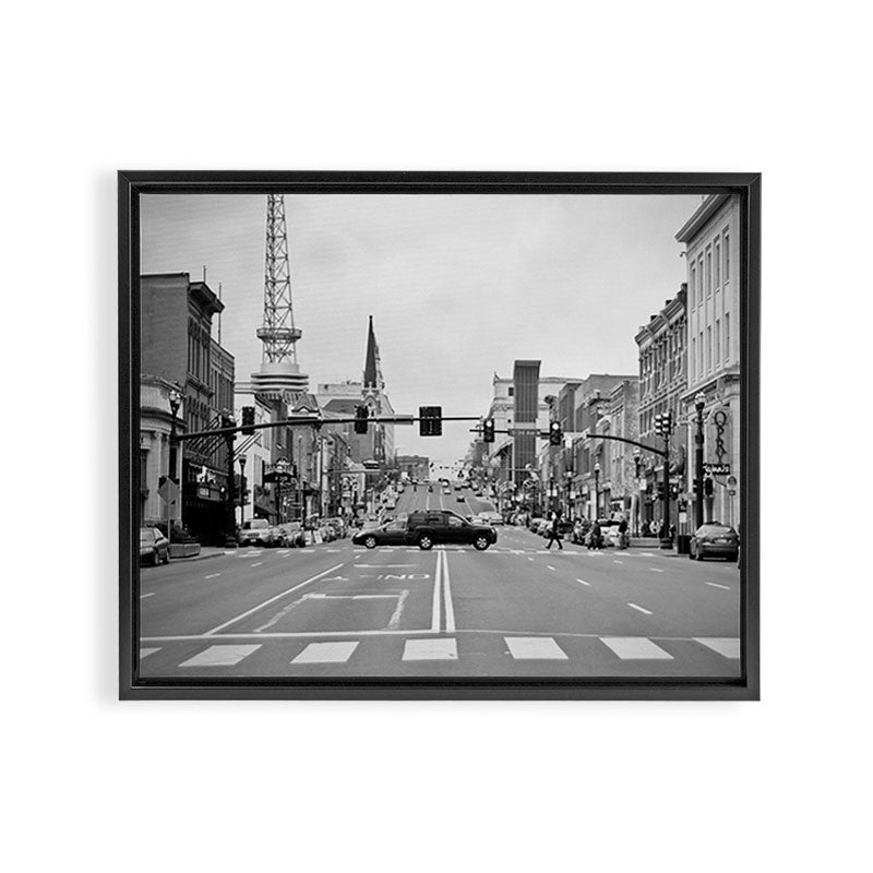 Up Broadway, Nashville Framed Canvas Print Gallery Image 6