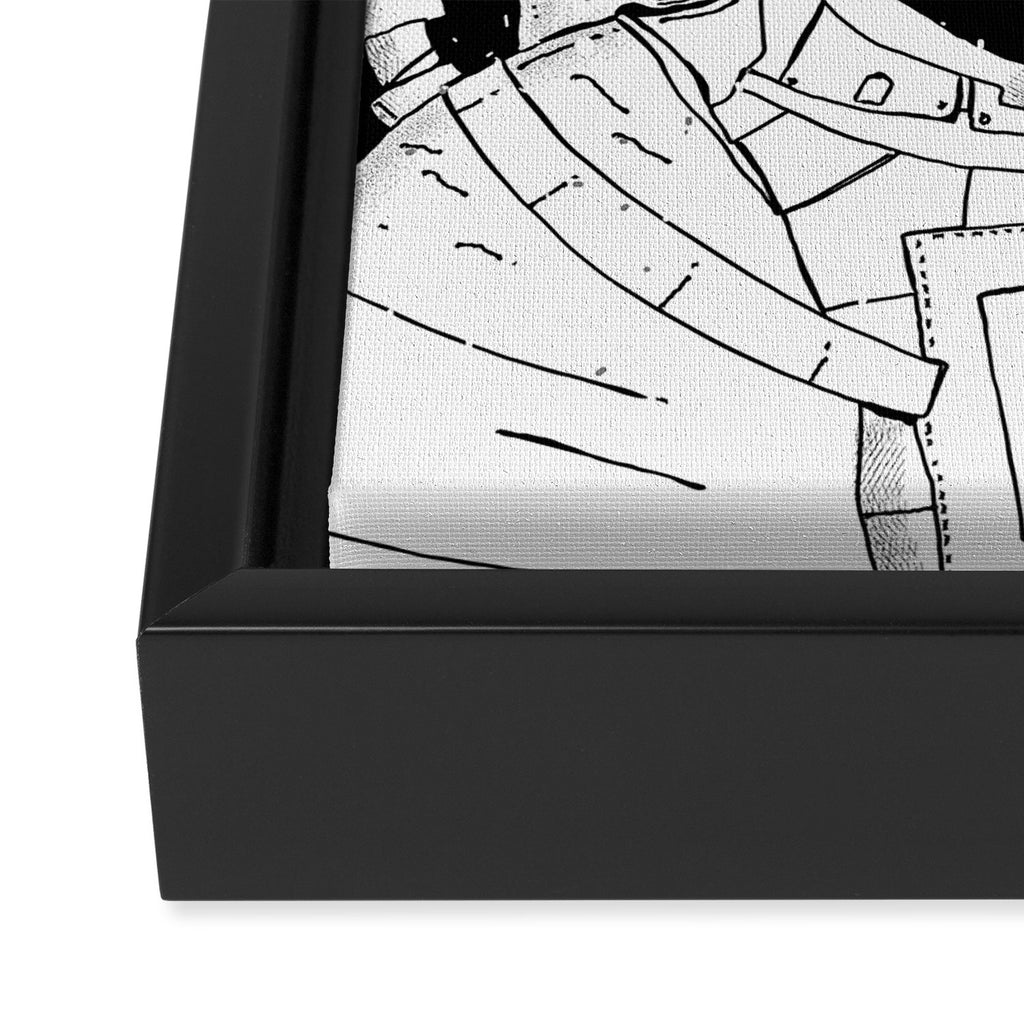 Astronaut Framed Canvas Print Gallery Image 3