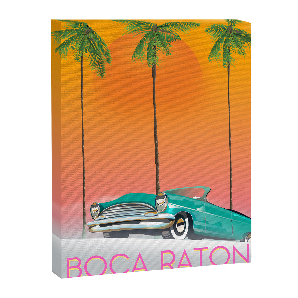 Boca Raton Florida travel poster Canvas Print Gallery Image 6