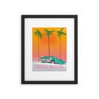 Boca Raton Florida travel poster Framed Art Print Gallery Image 5