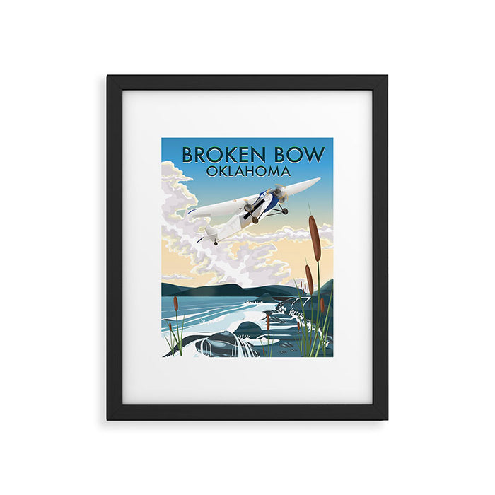 Broken Bow Oklahoma Framed Art Print Gallery Image 1