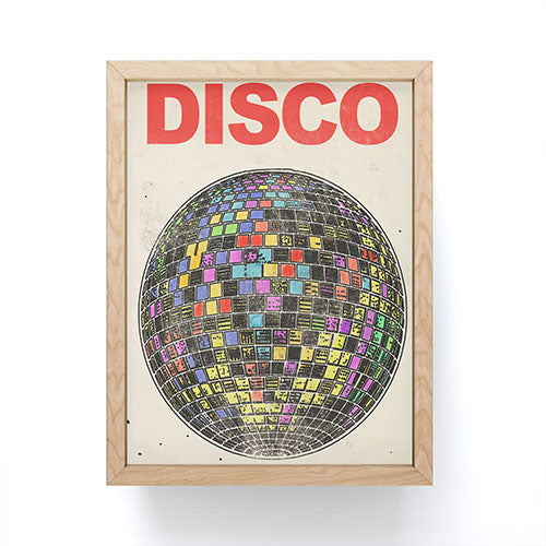 Retro Disco Ball Design Mini Art Print Gallery Image 1