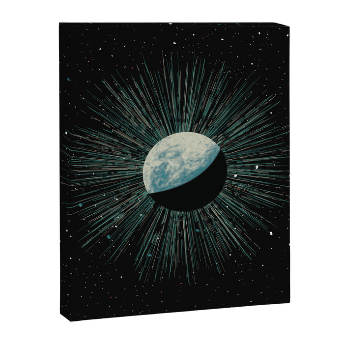 Earth Shine Canvas Print Gallery Image 1