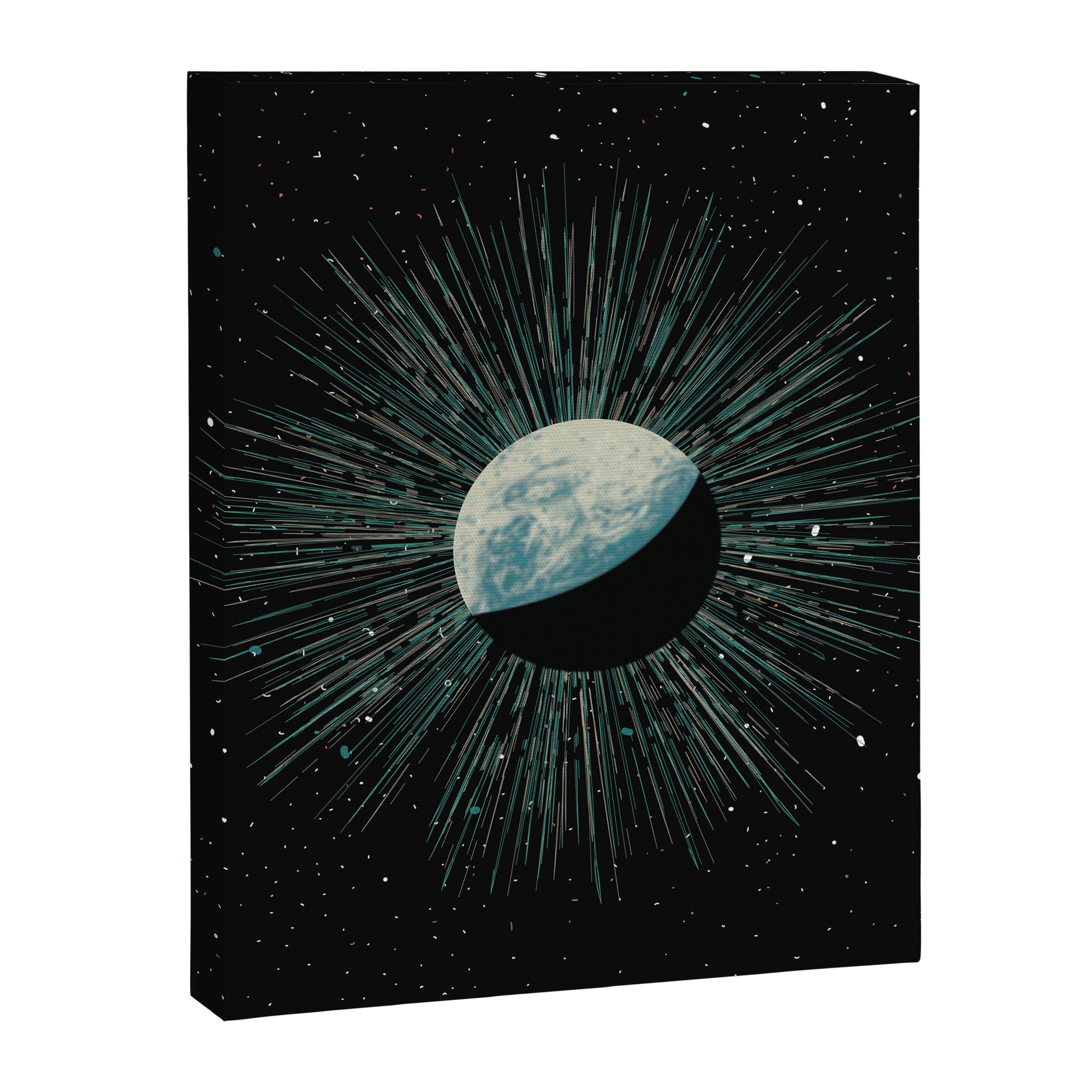 Earth Shine Canvas Print Gallery Image 6