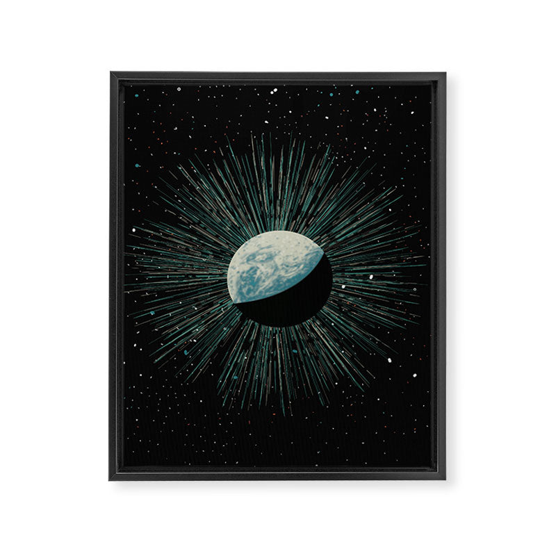 Earth Shine Framed Canvas Print Gallery Image 6