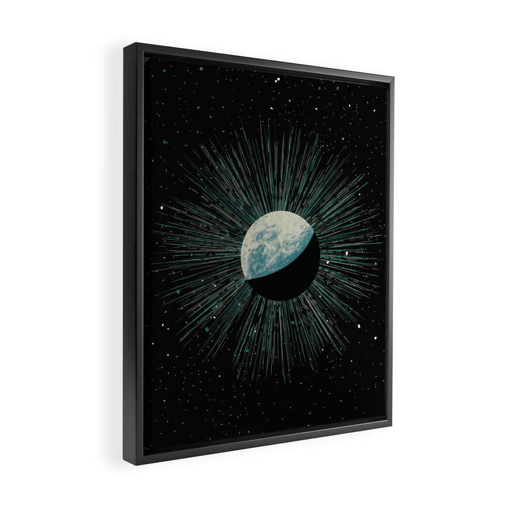 Earth Shine Framed Canvas Print Gallery Image 2