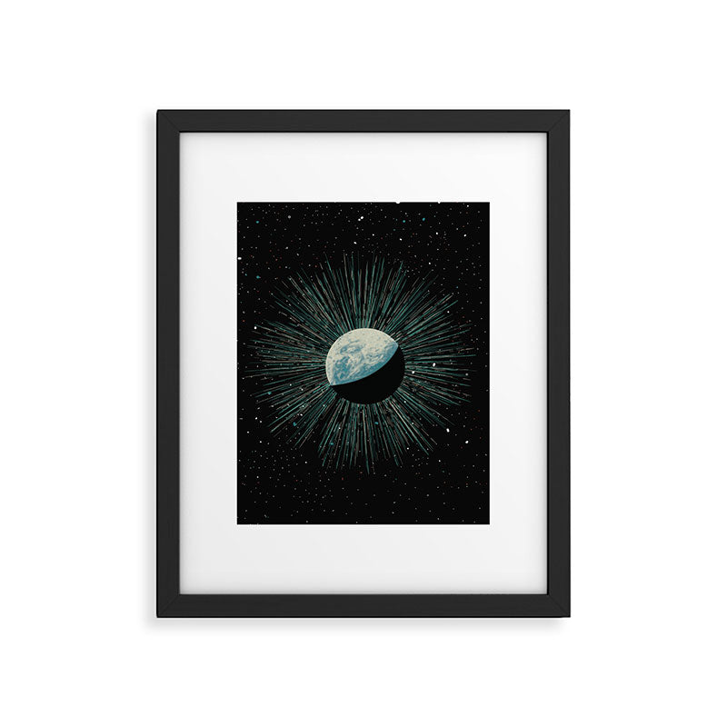 Earth Shine Framed Art Print Gallery Image 5
