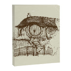 Hobbit house ink Canvas Print Gallery Image 6