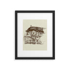 Hobbit house ink Framed Art Print Gallery Image 5