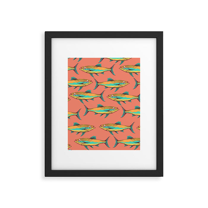 Mackerel Pattern Framed Art Print Gallery Image 1