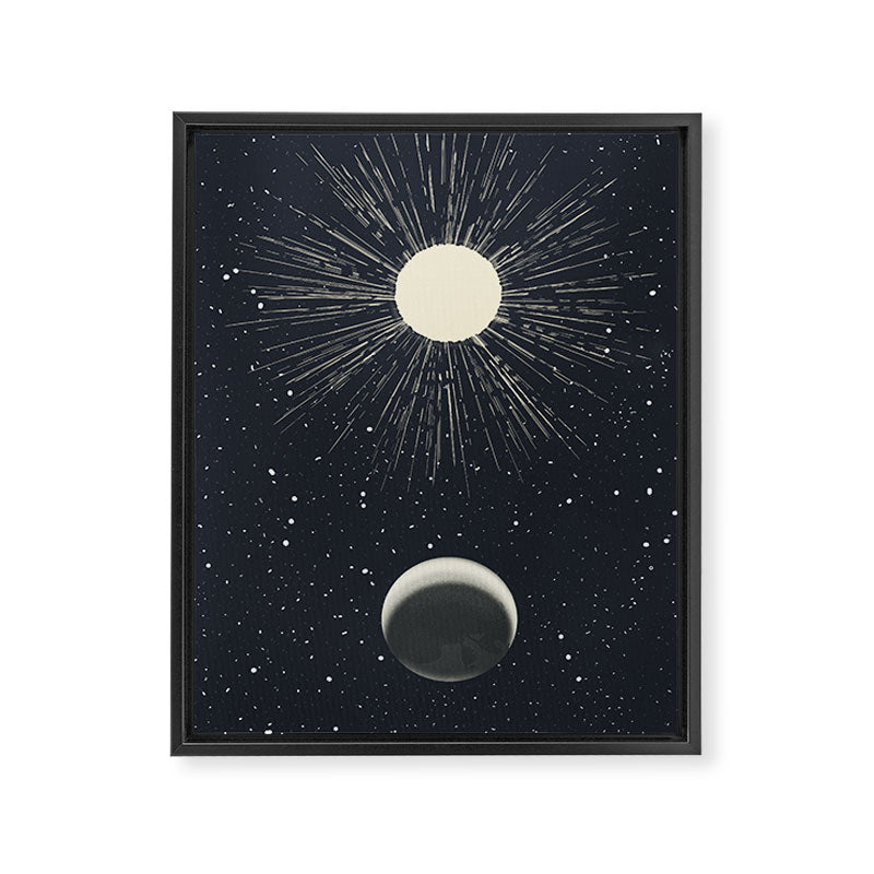 Moon And Sun Framed Canvas Print Gallery Image 6