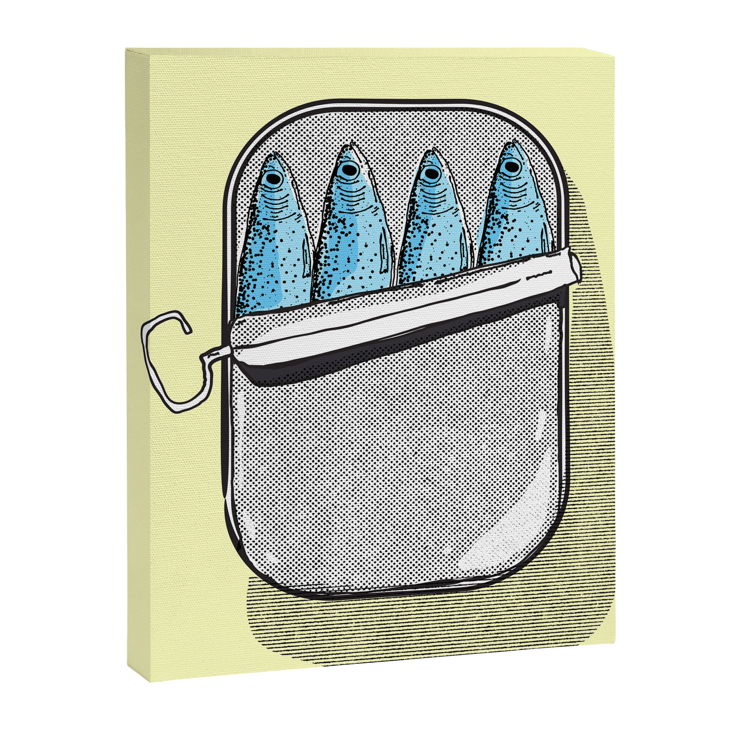 Pilchard fish in a tin Canvas Print Gallery Image 6