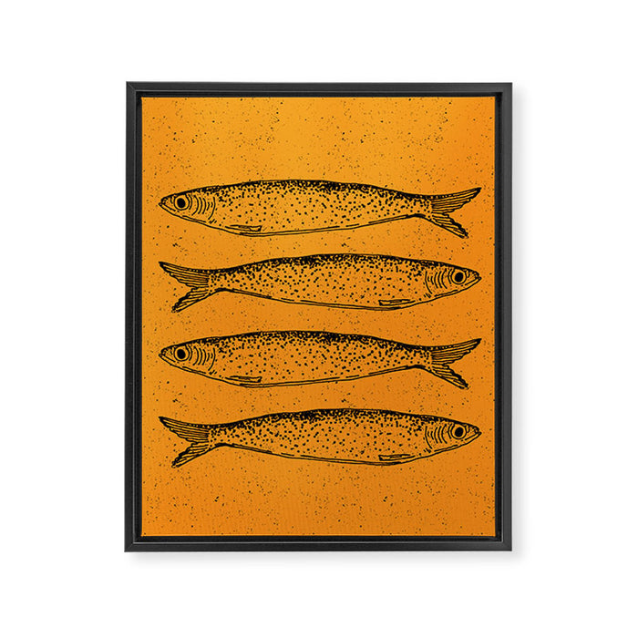 Sardine Fish Framed Canvas Print Gallery Image 1