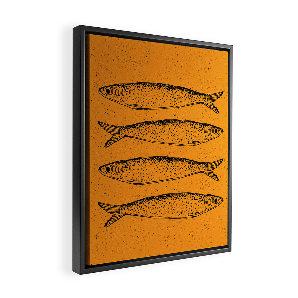 Sardine Fish Framed Canvas Print Gallery Image 2