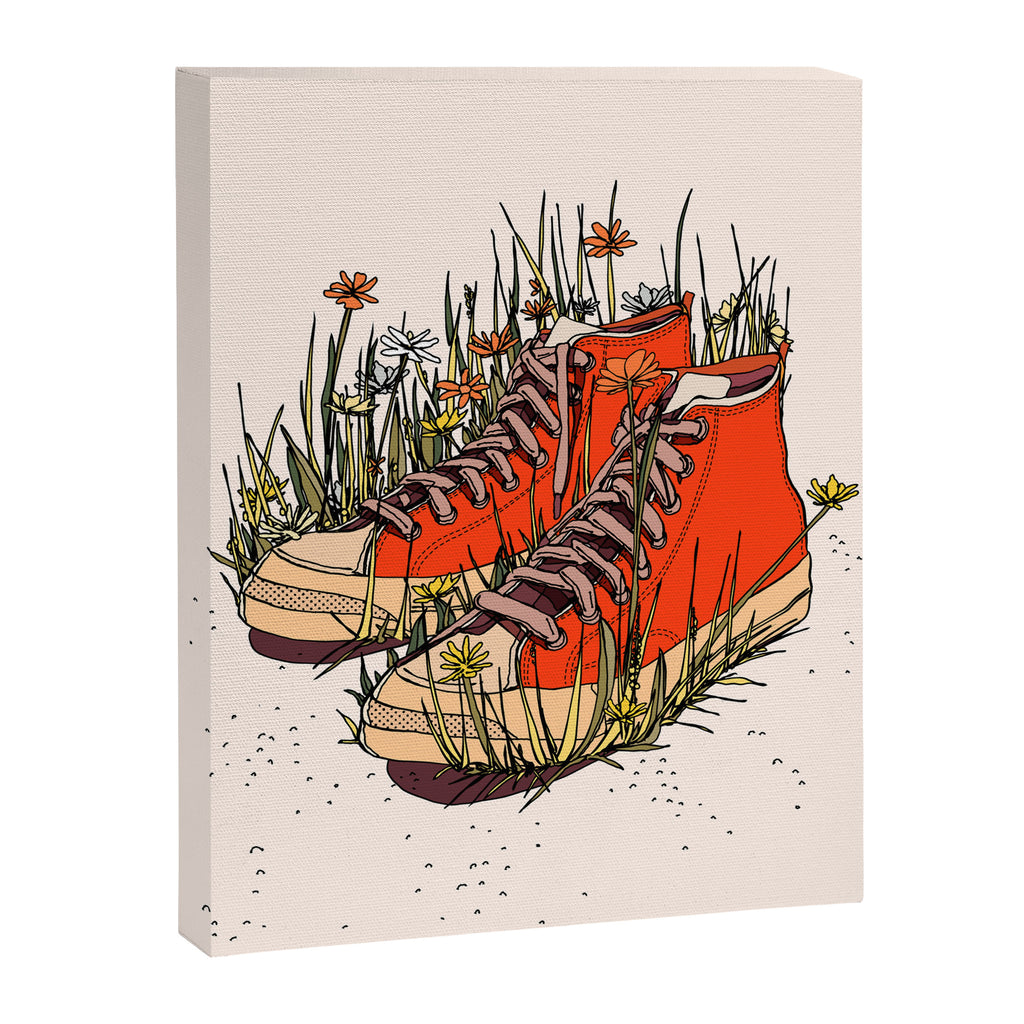 Sneakers Wildflowers Canvas Print Gallery Image 6