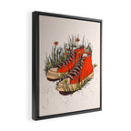 Sneakers Wildflowers Framed Canvas Print Gallery Image 2