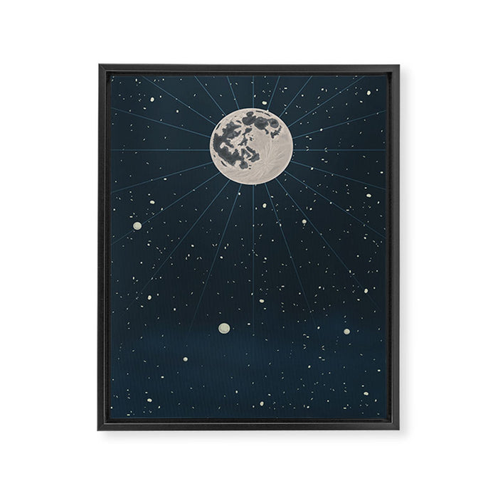 The Moon And The Stars Framed Canvas Print Gallery Image 1