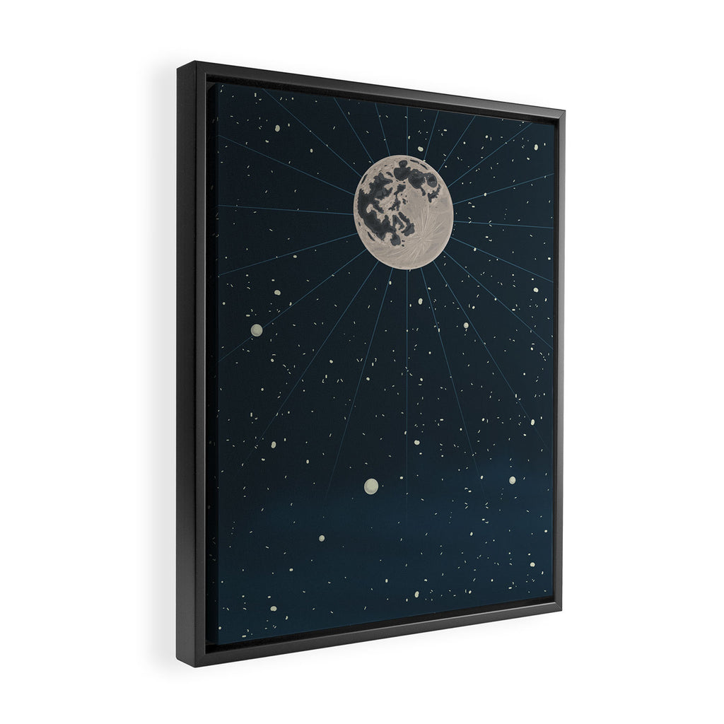 The Moon And The Stars Framed Canvas Print Gallery Image 2