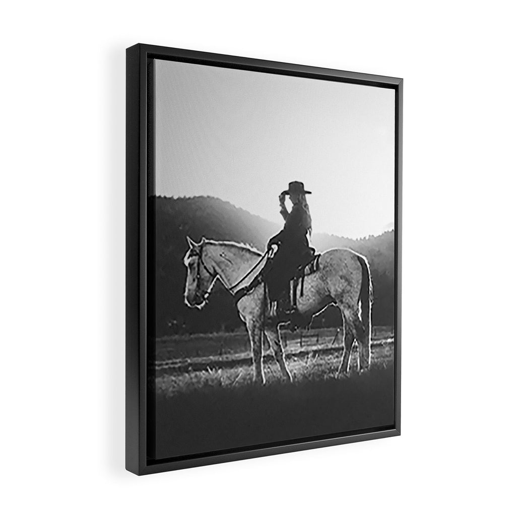 COWGIRL Framed Canvas Print Gallery Image 2
