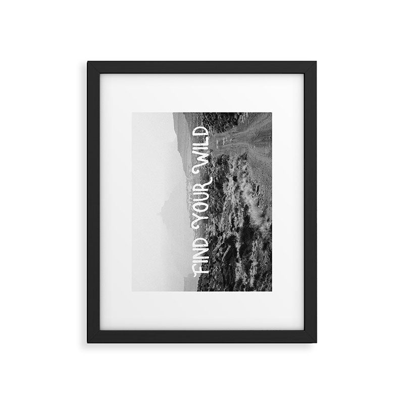 FIND YOUR WILD Framed Art Print Gallery Image 5