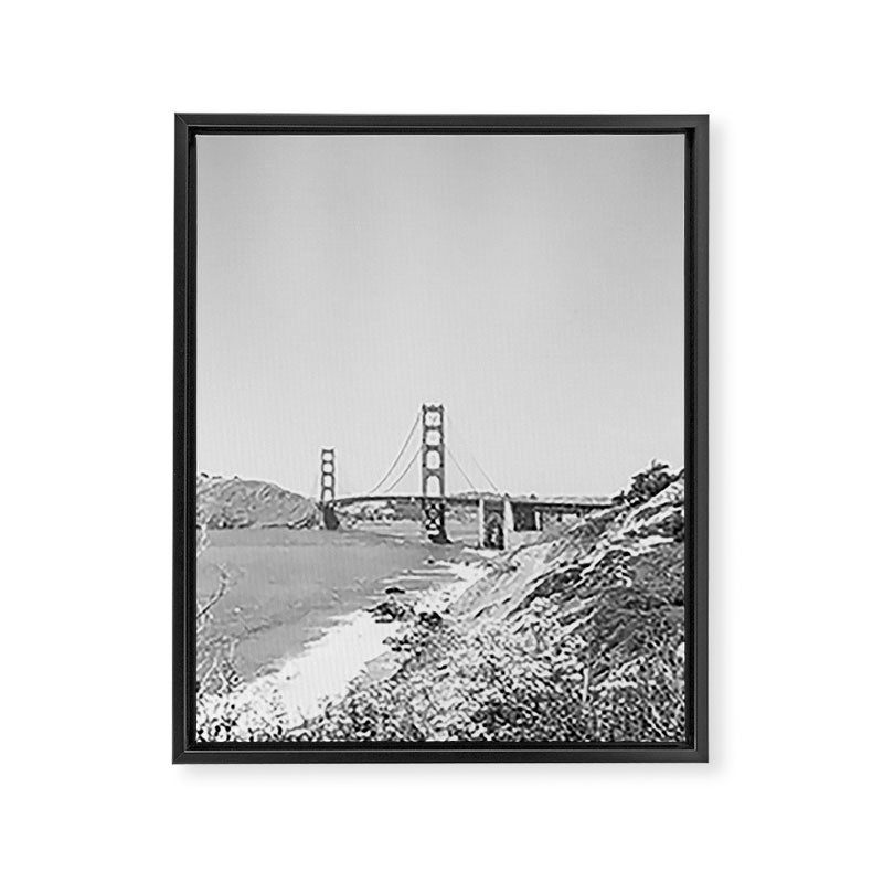 GOLDEN GATE BRIDGE IV / San Francisco, California Framed Canvas Print Gallery Image 8