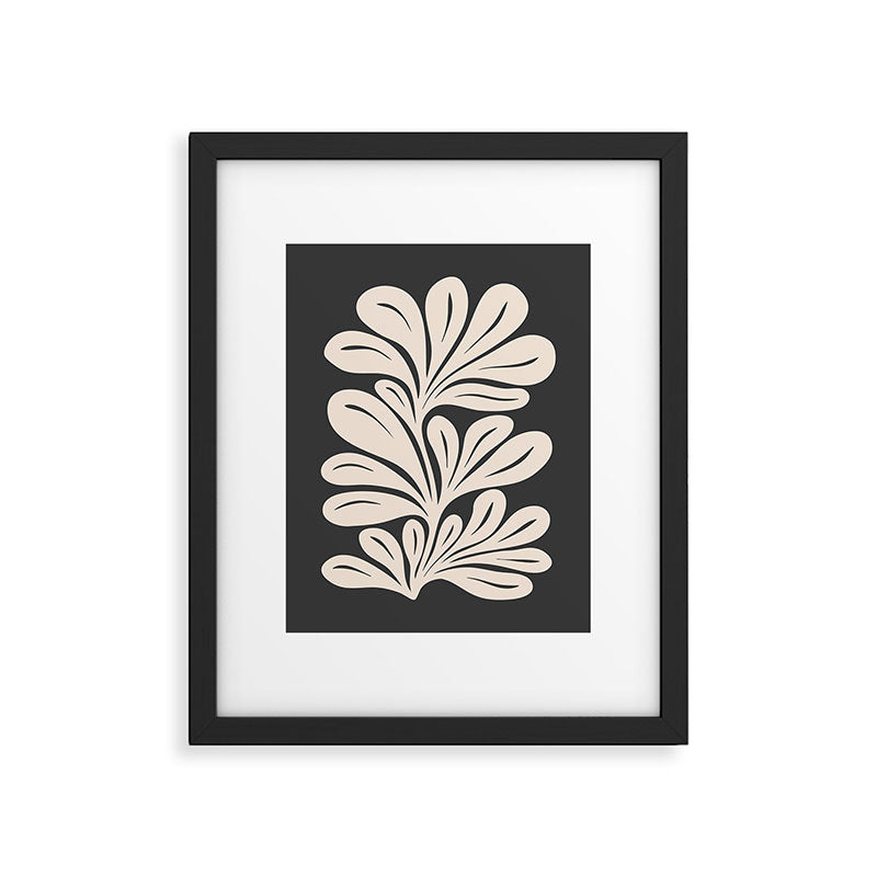 Moody Abstract Floral Framed Art Print Gallery Image 5