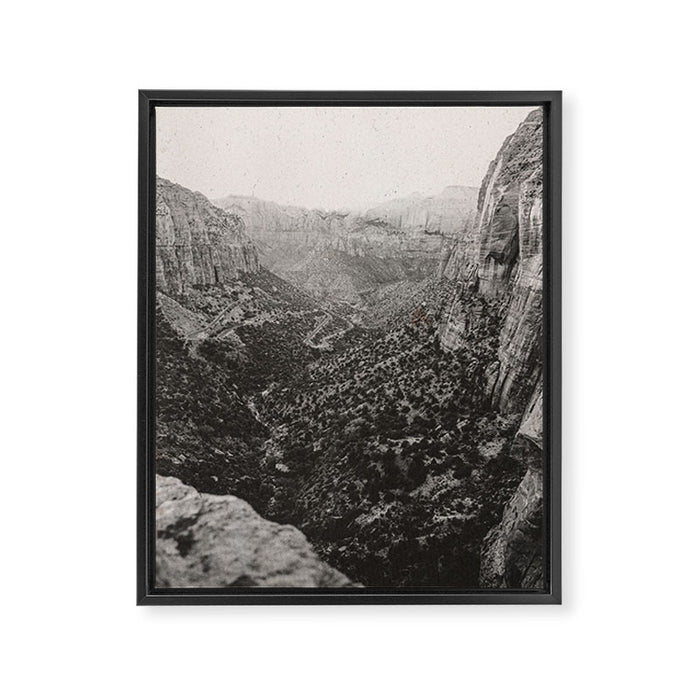 ZION / Utah Desert Framed Canvas Print Gallery Image 1