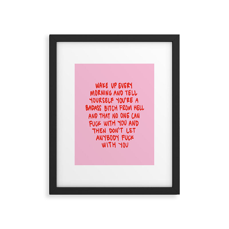 Girl Boss Motto Framed Art Print Gallery Image 6