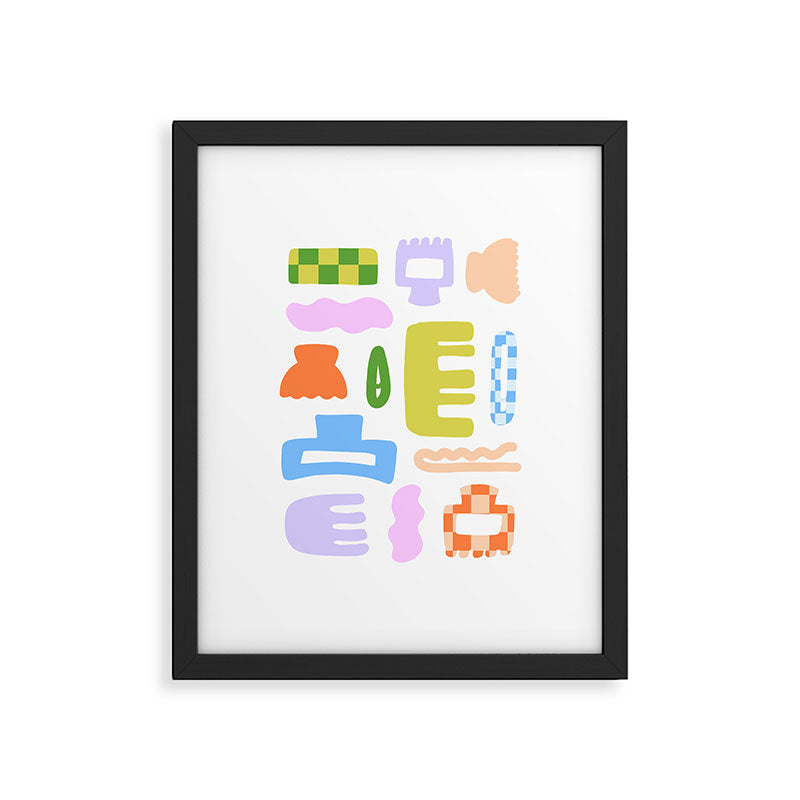 Hair Clips & Claws Framed Art Print Gallery Image 4