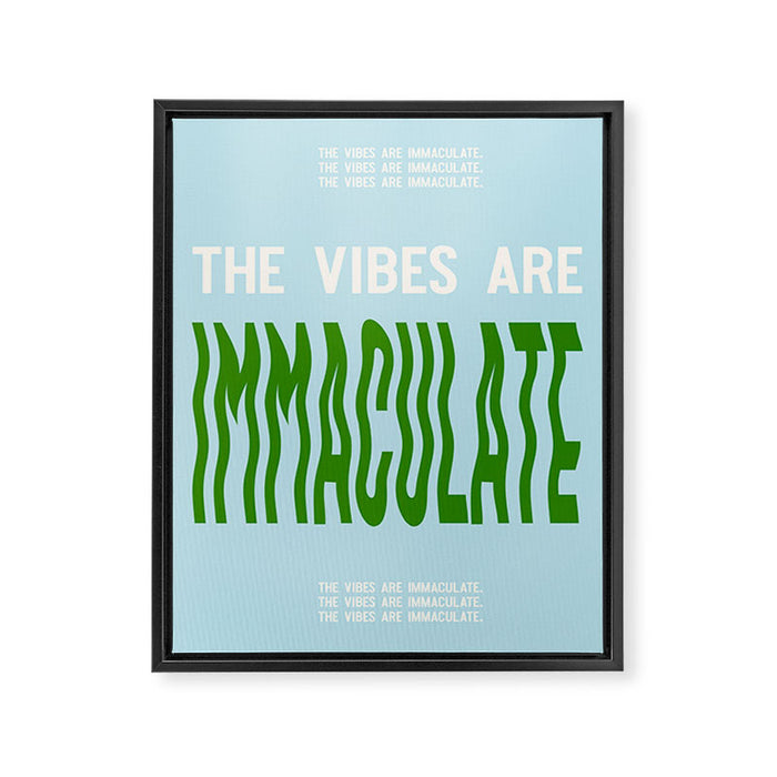 Immaculate Vibes Framed Canvas Print Gallery Image 1