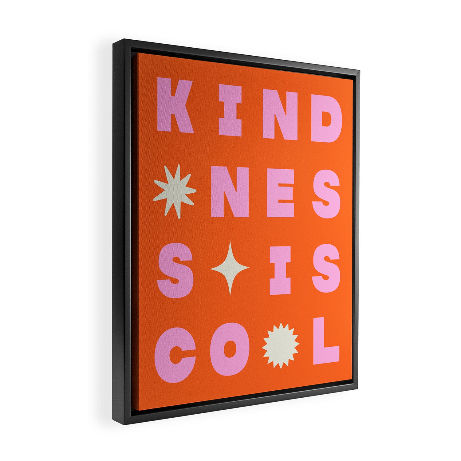 Kindess Is Cool Framed Canvas Print Gallery Image 2