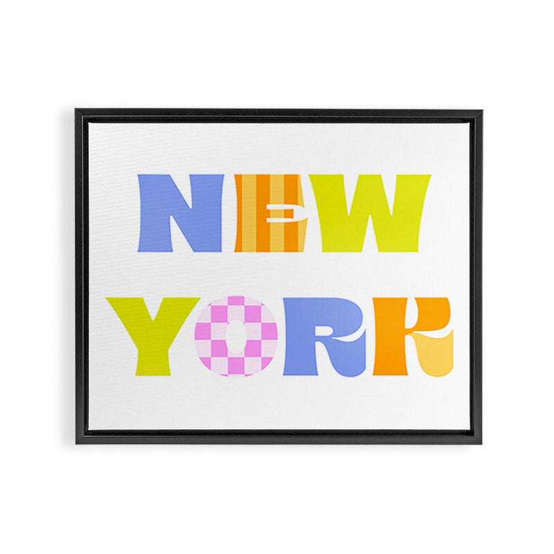 New York In Color Framed Canvas Print Gallery Image 6
