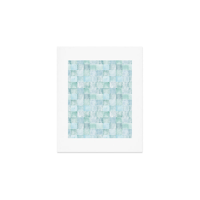 Sea Glass Tiles Watercolor Art Print Gallery Image 1