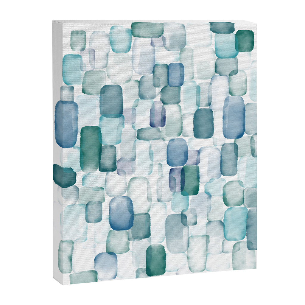 Sea Glass Watercolor Canvas Print Gallery Image 6