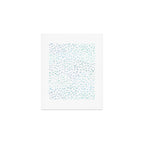 Sea Glass Watercolor // Turquoise Blue and Green Ocean Glass Beach Art Art Print Gallery Image 1
