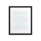 Sea Glass Watercolor // Turquoise Blue and Green Ocean Glass Beach Art Framed Art Print Gallery Image 5