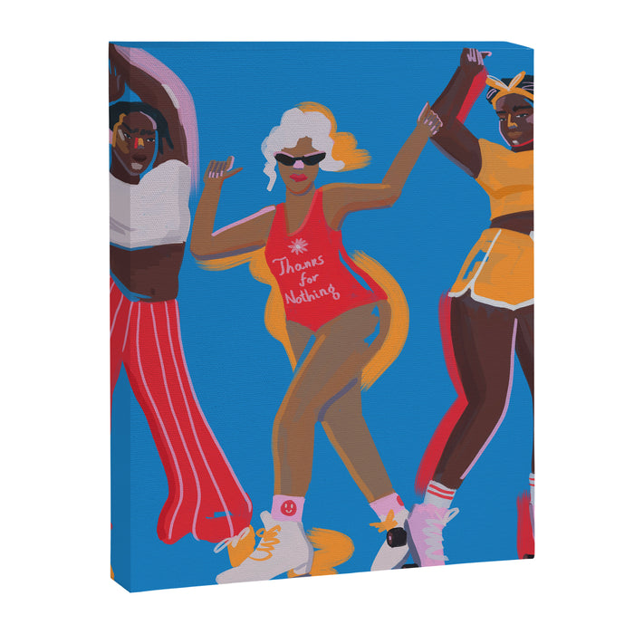 Roller Skaters 2 Canvas Print Gallery Image 1