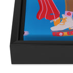 Roller Skaters 2 Framed Canvas Print Gallery Image 3